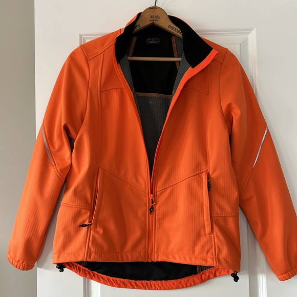 Baleaf Insulated Softshell Bike/Run Jacket w Reflectors, Zipper Pockets Size Lg - Picture 15 of 15